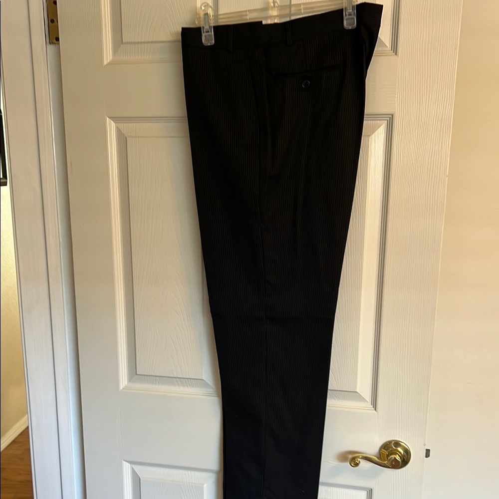 Calvin Klein Size 34 Men's Black Dress Pants